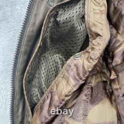 Vintage First Gear Leather Jacket Mens Brown Large Hein Gericke Motorcycle Liner