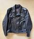 Vintage First Leather Motorcycle Jacket Classic Leather Gear Black Size 48