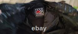 Vintage First Racing Armored Leather Motorcycle Jacket, XL Mens