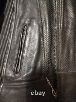 Vintage Frank Thomas leather jacket Size UK 42, EUR 52, Padded Nice