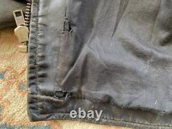 Vintage GOLD label BROOKS Leather Motorcycle Jacket cafe 44 DISTRESSED patina