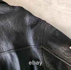 Vintage GUESS LEGENDS Leather Letterman Jacket Mens L Bomber Motorcycle Retro