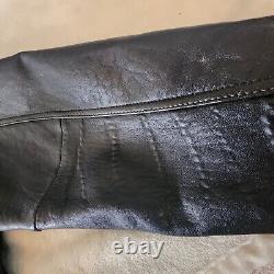 Vintage GUESS LEGENDS Leather Letterman Jacket Mens L Bomber Motorcycle Retro