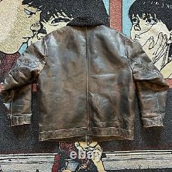 Vintage Gap Leather Jacket Men's XL Black Full Zip