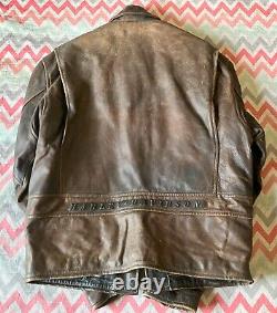 Vintage Genuine Harley Davidson Leather Motorcycle Biker Jacket GC Size M