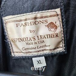 Vintage Genuine Leather Jacket PERFECT condition with snakeskin! FREE Shipping