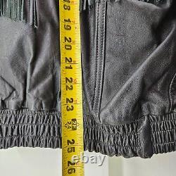 Vintage Genuine Leather Jacket PERFECT condition with snakeskin! FREE Shipping