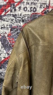 Vintage German Hein Gericke Leather Jacket Brown Size 56 EU XL