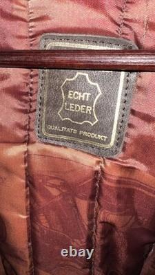 Vintage German Hein Gericke Leather Jacket Brown Size 56 EU XL