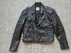Vintage HARD ROCK CAFE leather jacket NASHVILLE black M motorcycle 90s lambskin