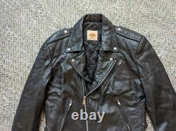 Vintage HARD ROCK CAFE leather jacket NASHVILLE black M motorcycle 90s lambskin