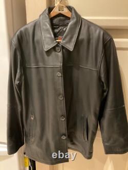Vintage HBO Sopranos Men's Luxury Black Leather Jacket 1990s Size Large