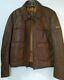 Vintage HEIN GERICKE Echt Leder Leather Motorcycle Jacket Lined Men 44 Brown Exc