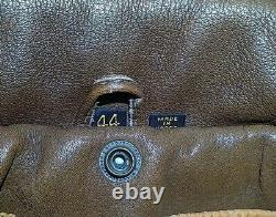 Vintage HEIN GERICKE Echt Leder Leather Motorcycle Jacket Lined Men 44 Brown Exc