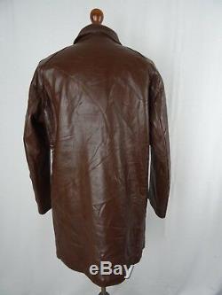 Vintage HORSEHIDE Leather Sports Motorcycle Dispatch Rider Jacket Coat 42R LD136