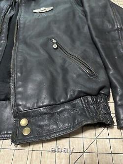Vintage Harley-Davidson 100th Anniversary Men's Leather Jacket Black Made USA M