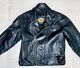Vintage Harley Davidson Black Leather Biker Jacket Motorcycle Mens Large