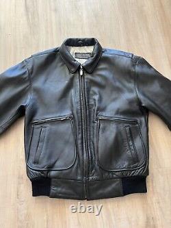 Vintage Harley Davidson Black Leather Motorcycle Jacket