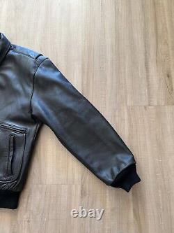 Vintage Harley Davidson Black Leather Motorcycle Jacket