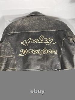 Vintage Harley Davidson Easyrider Leather Quilted Motorcycle Jacket Large