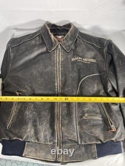Vintage Harley Davidson Easyrider Leather Quilted Motorcycle Jacket Large