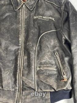 Vintage Harley Davidson Easyrider Leather Quilted Motorcycle Jacket Large