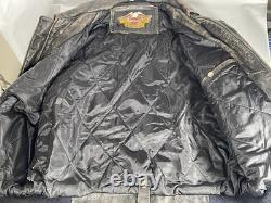 Vintage Harley Davidson Easyrider Leather Quilted Motorcycle Jacket Large