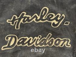 Vintage Harley Davidson Easyrider Leather Quilted Motorcycle Jacket Large