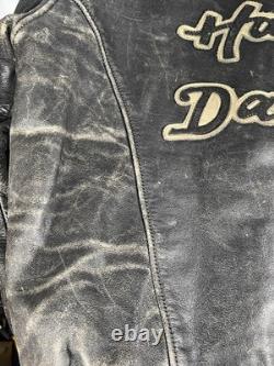Vintage Harley Davidson Easyrider Leather Quilted Motorcycle Jacket Large