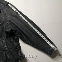 Vintage Harley Davidson Genuine Leather Biker Jacket Size 52