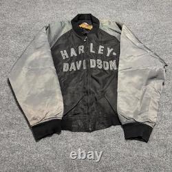 Vintage Harley Davidson Jacket Mens 2XL Black Gray 100th Anniversary Bomber 2003 Vintage Harley Davidson Jacket Mens 2XL Black Gray 100th Anniversary Bomber 2003