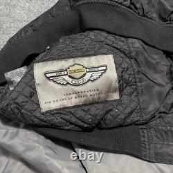 Vintage Harley Davidson Jacket Mens 2XL Black Gray 100th Anniversary Bomber 2003 Vintage Harley Davidson Jacket Mens 2XL Black Gray 100th Anniversary Bomber 2003