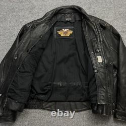 Vintage Harley-Davidson Jacket Mens 46 Leather Biker Motorcycle 90s