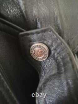 Vintage Harley Davidson Leather Jacket-Black-Made in USA-Size XXL Mens
