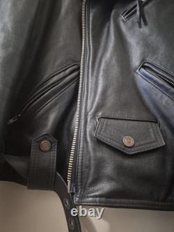 Vintage Harley Davidson Leather Jacket-Black-Made in USA-Size XXL Mens