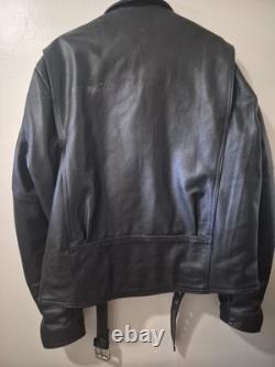 Vintage Harley Davidson Leather Jacket-Black-Made in USA-Size XXL Mens
