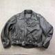 Vintage Harley Davidson Leather Jacket Mens 48 Black Biker Belted Motorcycle USA