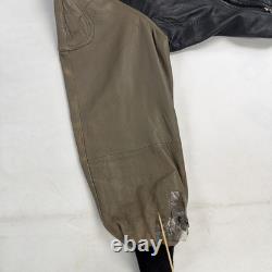 Vintage Harley Davidson Leather Motorcycle Bomber Jacket Size 2XL Biker