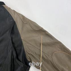Vintage Harley Davidson Leather Motorcycle Bomber Jacket Size 2XL Biker
