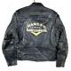 Vintage Harley Davidson Leather Motorcycle Jacket Large Black Embroidered