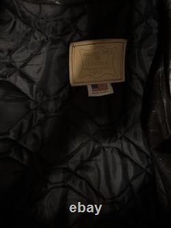 Vintage Harley-Davidson Leather Motorcycle Jacket Made in USA Walter Dyer
