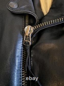 Vintage Harley-Davidson Leather Motorcycle Jacket Men's 46 L Early 80s