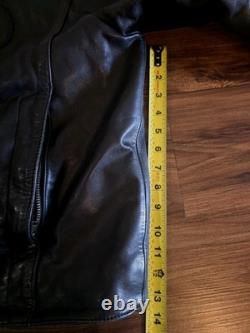 Vintage Harley-Davidson Leather Motorcycle Jacket Men's 46 L Early 80s