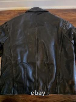 Vintage Harley-Davidson Leather Motorcycle Jacket Men's 46 L Early 80s