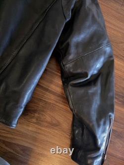 Vintage Harley-Davidson Leather Motorcycle Jacket Men's 46 L Early 80s