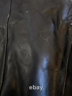 Vintage Harley-Davidson Leather Motorcycle Jacket Men's 46 L Early 80s