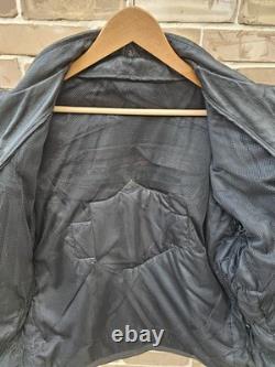 Vintage Harley Davidson Leather Motorcycle Jacket Mens Large Orange Stripe Biker