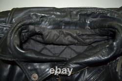 Vintage Harley Davidson Men Motorcycle Full Zip Made in USA Leather Jacket Sz M