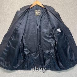 Vintage Harley Davidson Mens Tailored Jacket Black Leather Limited Edition 44