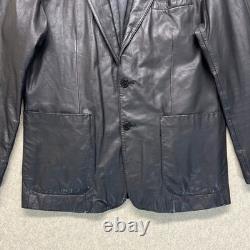 Vintage Harley Davidson Mens Tailored Jacket Black Leather Limited Edition 44